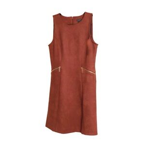 Brown Suede Dress with Front Zippers
Size: 4
Brand: Ann Taylor